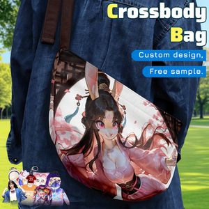 Sac bandoulière personnalisé en forme de dumpling anime <span class=keywords><strong>pour</strong></span> femme, avec sangle réglable, idéal <span class=keywords><strong>pour</strong></span> le quotidien et <span class=keywords><strong>la</strong></span> Comic Con - Product Image 6