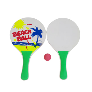 Juego de Pelota de Playa, Juego de Raquetas de Madera, 2 Raquetas, 1 Pelota en una Bolsa de Malla, Juegos Familiares en la Playa, Juegos para Niños en la <span class=keywords><strong>Piscina</strong></span> al Aire Libre - Product Image 4