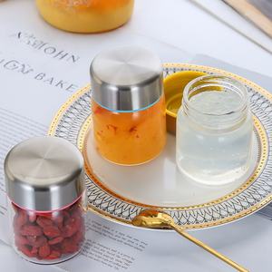 โรงงานขา<span class=keywords><strong>ย</strong></span>ส่งขวดแก้วโบโรซิลิเกตขนาดเล็ก 100 มล. 150 มล. 200 มล. สำหรับเก็บน้ำผึ้ง แยม โยเกิร์ต รังนก ซอส พร้อมฝาเกลียว - Product Image 3