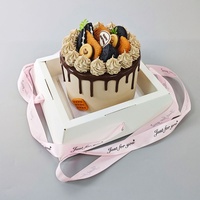 Cadeau de Noël Sunshine, desserts personnalisés, gâteaux, bonbons, chocolats, pâtisseries, boîte en forme de pyramide avec matériaux recyclés, gaufrage