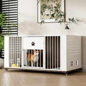 Casa <span class=keywords><strong>para</strong></span> <span class=keywords><strong>Perros</strong></span> de Madera al por Mayor, Varios Tamaños, con Estante de Almacenamiento y Baño Separado, <span class=keywords><strong>para</strong></span> <span class=keywords><strong>Perros</strong></span> de Raza Pequeña, Mediana y Grande, <span class=keywords><strong>para</strong></span> Uso en Interiores - Product Image 5