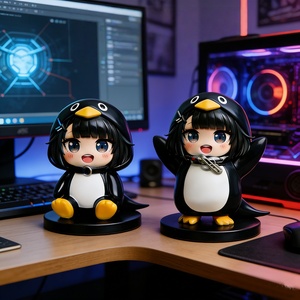 Gugugaga Endworld Little Penguin Peripheral Manager Figurine de pingouin portable, modèle de décoration de voiture, <span class=keywords><strong>cadeau</strong></span> - Product Image 6
