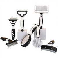 Kit de toilettage pour chats et chiens en gros – Brosse autonettoyante pour l'élimination des poils et massage des animaux domestiques