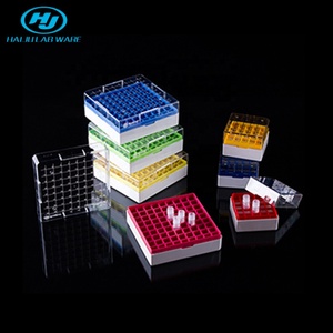 HAIJU Lab PC Plastic 25 <span class=keywords><strong>Wells</strong></span> 81 <span class=keywords><strong>Wells</strong></span> <span class=keywords><strong>100</strong></span> <span class=keywords><strong>Wells</strong></span> Laboratory cryobenic Storage Box <span class=keywords><strong>Cryo</strong></span> Tube Rack For 1.8ミリリットル/2ミリリットルLab Supplies - Product Image 2