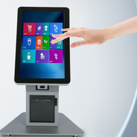 Vente flash : Kiosque de paiement en libre-service à écran tactile mural de 15,6 pouces, commande automatique pour restaurant, paiement par QR code, OEM