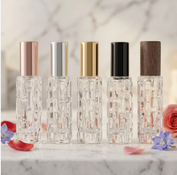 Flacon vaporisateur en verre haut de gamme de 10 ml pour échantillons de voyage portables de parfum de courge amère.