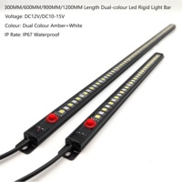 Barre lumineuse LED de camping en aluminium bicolore étanche IP67 12V 300mm/600mm/900mm/1000mm Blanc+Amber Certifiée CE Dimmable