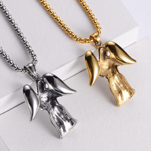 Cadena chapada en oro de 18K, joyería religiosa de acero inoxidable, colgantes Catolicos, collar de la Virgen María - Product Image 4