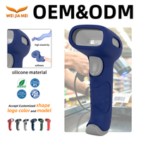 Étui en silicone souple de marque WJM pour scanner de codes QR et codes-barres 2D sans fil - Protection antichoc, anti-rayures, portable et personnalisable