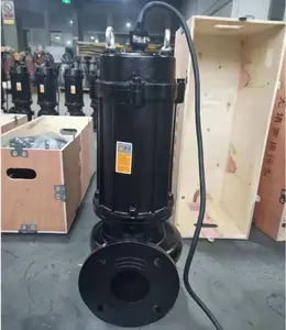 Bomba de ferro vertical OEM personalizável para tratamento de águas residuais, bomba submersível de água de esgoto, energia elétrica