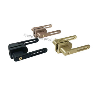 Cerradura de puerta de vidrio de Marco Delgado ajustable de fábrica de China negro mate para puerta de marco de aluminio mejor precio - Product Image 2