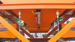 Yüksek kaliteli elektrikli beton harmanlama santrali 3 hazne toplama sistemi yeni kullanılan vidalı konveyör pompa Motor yapımı - Product Image 2