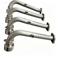 Ensemble de tuyau d'échappement de moteur de haute qualité 1013236335 pour l'échappement du moteur, avec support de capteur, support et bride