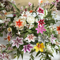 Têtes de fleurs artificielles de magnolia au toucher réel, pétales floraux en PU pour la décoration de mariage, fête, Halloween, Noël, remise de diplôme