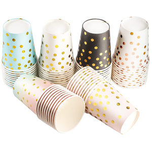 China Factory Wholesale Eco-Friendly Single Wall Kraft Paper Disposable Beverage Cups Double Wall For Coffee Hot Coffee Stamping