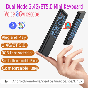 <span class=keywords><strong>Telecomando</strong></span> Air Mouse con Giroscopio, Retroilluminazione a 7 Colori, Modalità Dual BT5.2 2.4G, Tastiera Wireless e Mouse per PC, Android, Smart TV Box - Product Image 4