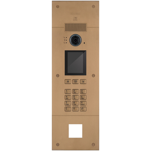 Système d'interphone vidéo de sécurité Targa Pixel Up A/V IP 4x4 Champagne pour entrée de porte - Product Image 1