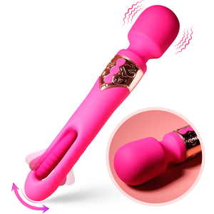 Vibrador de Varita Mágica Recargable por USB, Impermeable IPX6, de Silicona ABS, Dildo para Adultos, Masajeador de Clítoris y Punto G - Product Image 1