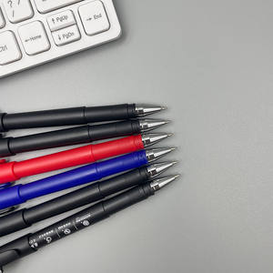 Matte neutrale pen bedrukking logo QR-code 0.5 zwart carbon water reclame promotie groothandel zakelijke stijl - Product Image 4