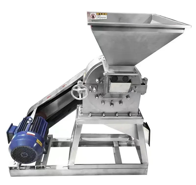 Pulverizador de azúcar industrial de acero inoxidable, máquina de molienda de polvo para alimentos