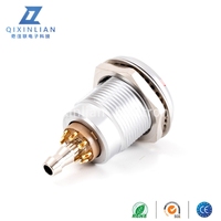 8 + 1 conectores RF coaxiales (FGG + EGG) 8 núcleos de latón chapado en oro IP66/IP68 enchufe de aviación conector de señal mixta enchufe de Cable