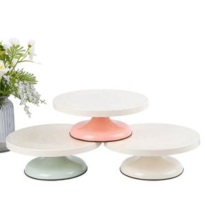 Durable Food-grade Plastic Modern 10 Inch <strong>Cake</strong> <strong>Stand</strong> Anti - Slip Base Smooth 360&deg; Rotation <strong>Cake</strong> Turntable - Product Image 4