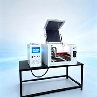 Cortadora Láser de Fibra Digital CNC Portátil de Escritorio Pequeña de 800W LCVTX 4040 para Chapa Metálica, Vidrio, Cristal, Cobre y Latón