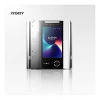 FEOCEY FCV4906 Machine de pointage horaire de bureau à reconnaissance faciale Système de contrôle d'accès biométrique Caméra Écran LED Étanche Kit