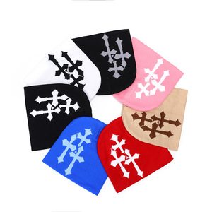 Chapeau Jacquard Hip Hop <span class=keywords><strong>Homme</strong></span> et Femme, Broderie 3D Tricotée, Style Urbain, Mode <span class=keywords><strong>Hiver</strong></span>, Chapeau Anti-froid - Product Image 2