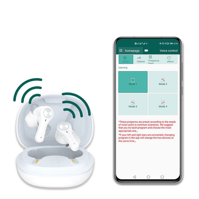 Blue-tooth Wireless APP Hearing Aids Smartphone Hearing Aids Rechargeable Hearing Aids with Music and Phone Call Function