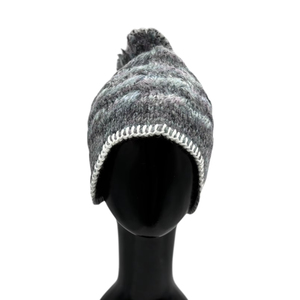 Bonnet tricoté d'excellente conception 56-58cm avec patch en cuir Cadeau de Noël Bonnet Chapeaux Méthode imprimée - Product Image 1