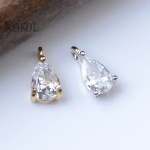 RAKOL APPP039 de zircon bijoux goutte d'eau accessoires matières premières trouver des bijoux