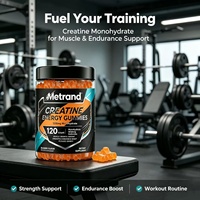 Gummies Énergétiques à la Créatine Metrand, Complément Pré-Entraînement pour le Soutien Musculaire, Gummies à la Créatine en Marque Privée OEM
