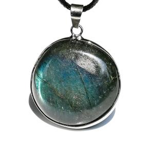 Hommes et femmes à la mode <span class=keywords><strong>Labradorite</strong></span> romantique <span class=keywords><strong>lumineuse</strong></span> avec pendentif Flash bleu pendentif lune <span class=keywords><strong>lumineuse</strong></span> collier pendentif - Product Image 4