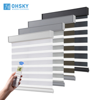 Meilleure vente Vitrine Display UV-Protect Remote Roller Stores Rideaux Company