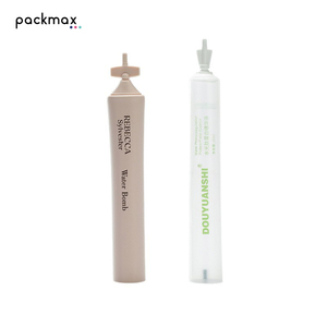 Matériau d'emballage en tube souple cosmétique avec embout détachable et bouchon à vis pour gel dentaire, pommade, lotion, sérum en PE personnalisable - Product Image 1