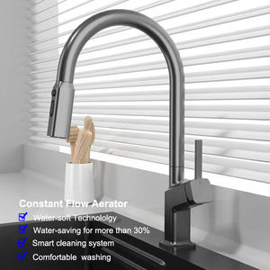 <span class=keywords><strong>Robinet</strong></span> de cuisine moderne en laiton à double jet avec rotation à 360° °   Tête pivotante et valve à <span class=keywords><strong>disque</strong></span> en céramique pour un nettoyage facile - Product Image 3