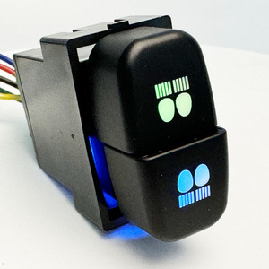 Interrupteur à double <span class=keywords><strong>bouton</strong></span> marche/arrêt pour Mitsubishi Outlander Lancer Eclipse Endeavor <span class=keywords><strong>Galant</strong></span>, feux antibrouillard de conduite - Product Image 1