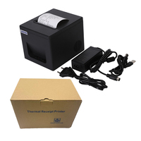 Imprimante thermique à découpe automatique 3 pouces à vitesse rapide 200 mm/s pour cuisine, imprimante de reçus 80 mm pour systèmes de point de vente, USB LAN