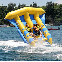 Ange Bateau banane gonflable de qualité commerciale sport nautique Poisson mouche gonflable remorquable Poisson volant gonflable