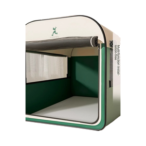 เต็นท์พับได้แบบพกพาสำหรับสุนัขพันธุ์ใหญ่ทนทานน้ำหนัก15กก. ปิดด้วยกระดุมพลาสติกสำหรับใช้ในบ้านสุนัขในฤดูหนาวเป็นมิตรกับสิ่งแวดล้อม - Product Image 1