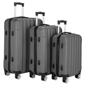 Ensemble de bagages DB 3 pièces gris foncé en ABS rigide avec 4 roues et serrure à combinaison pour les voyages - Product Image 3