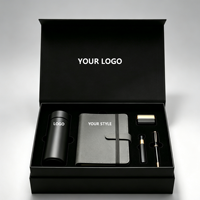 Coffret Cadeau d'Entreprise Personnalisé : Tasse Isotherme en Cuir de Luxe et Carnet à Feuillets Amovibles – Boîte Cadeau Promotionnelle pour Entreprises