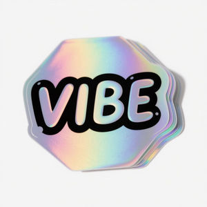 Etiqueta Adhesiva Holográfica Láser Plateada Arcoíris Resistente a los Rayos UV e Impermeable, Etiqueta Holográfica con Logotipo Personalizado, Troquelada y Brillante - Product Image 3