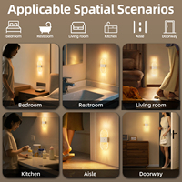 Lampes murales extérieures sans fil à détecteur de mouvement, décoration intelligente pour la maison, lumière murale rechargeable par USB, lampes LED de chevet pour la maison