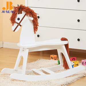 Jiabao troyano madera maciza hobbyhorse caballo mecedora para niños mano pulido muebles - Product Image 5