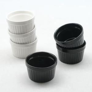 En gros, Bol en céramique résistant au micro-ondes, style minimaliste moderne, à rayures, pour <span class=keywords><strong>soufflé</strong></span>, pudding, gâteau vapeur et comme <span class=keywords><strong>moule</strong></span> de cuisson au four - Product Image 3