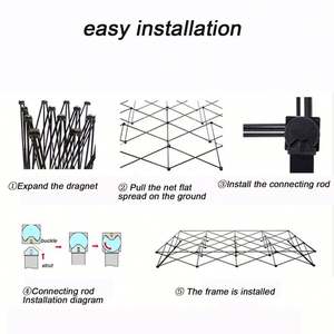 Estantes Plegables de Aluminio de Montaje Rápido y Ajustables para Exhibición, Estante de Exhibición Plegable para Ferias Comerciales - Product Image 3