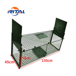 Piège à animaux vivants à double porte, pliable, pour attraper et relâcher, cage pour chat, chien, armadillos, castors, lynx roux, pièges à cage à vendre - Product Image 2