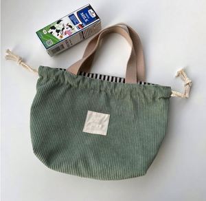 Échantillon Gratuit : Sacs Cosmétiques à Cordon, Sac Fourre-Tout Style Japonais, Trousse de Maquillage Mignonne en Velours Côtelé, Sac de Rangement Portable pour Voyage - Product Image 2
